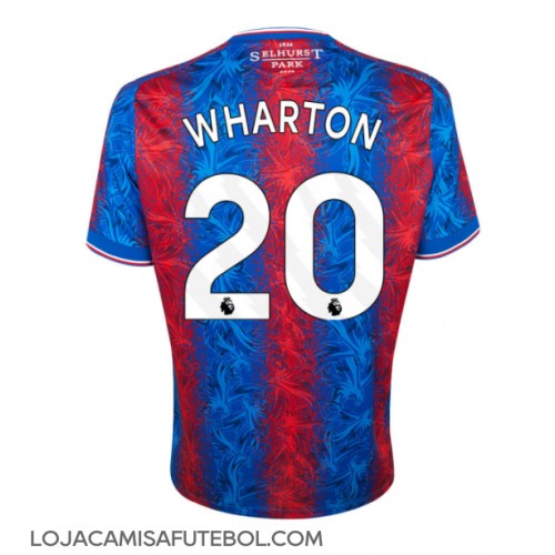 Camisa de Futebol Crystal Palace Adam Wharton #20 Equipamento Principal 2024-25 Manga Curta